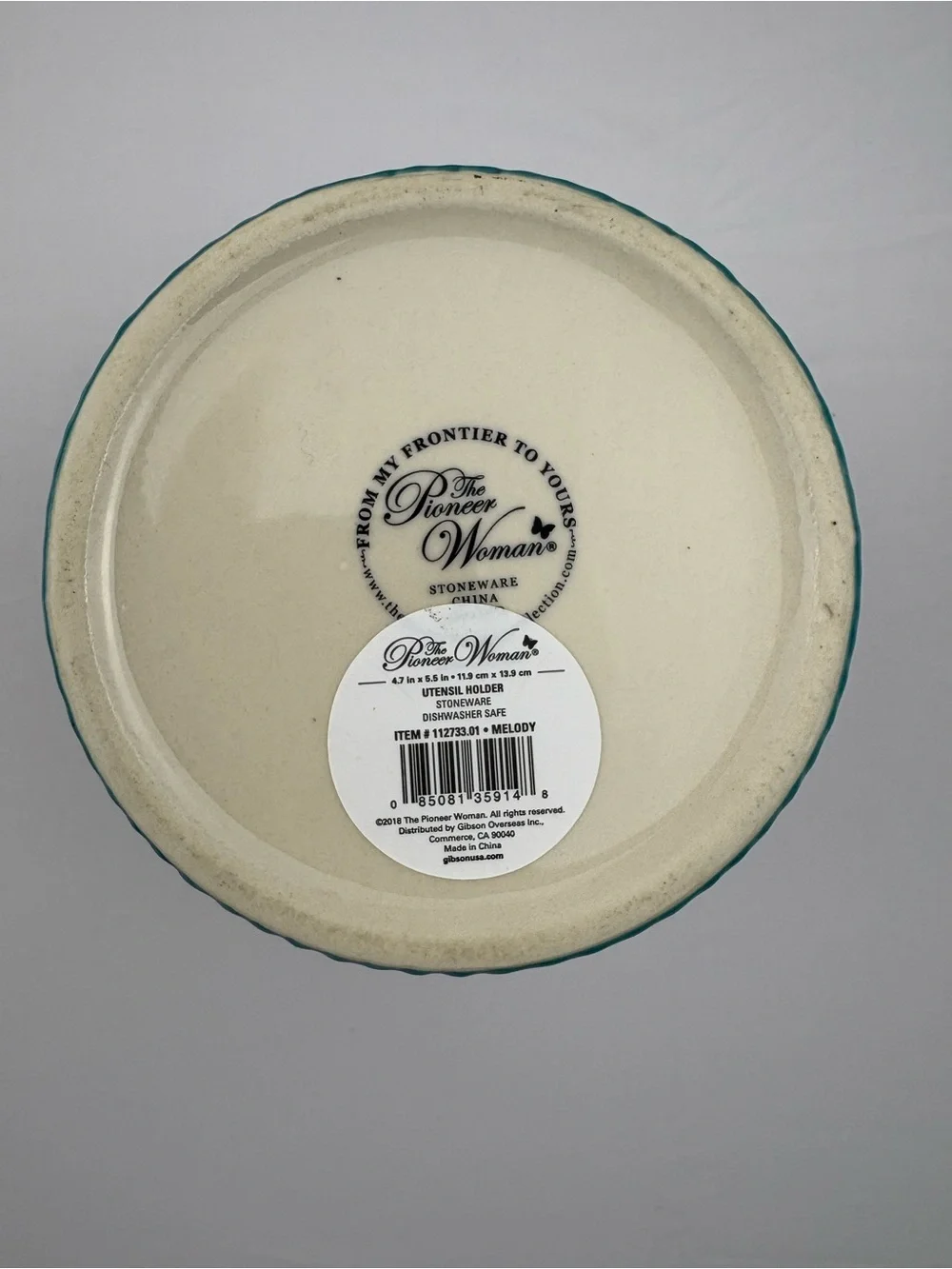 The Pioneer Woman Melody Floral Stoneware Utensil Holder